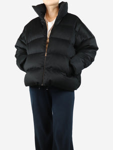 Soft Goat Black wool-blend puffer jacket - size S