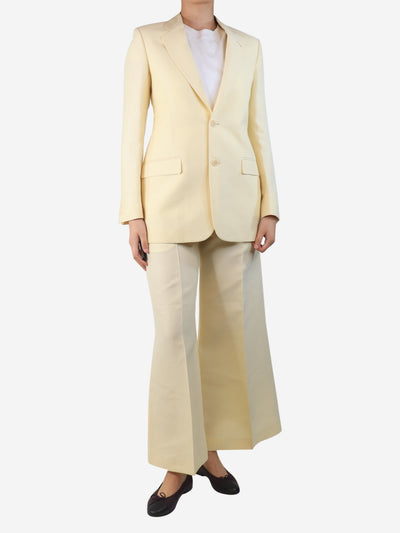 Butter yellow two-piece suit set - size UK 8 Sets Joseph 