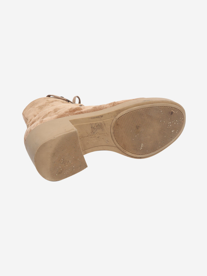 Camel Foster boots - size EU 38.5 Boots Gianvito Rossi 