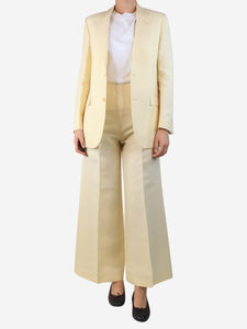 Joseph Butter yellow two-piece suit set - size UK 8