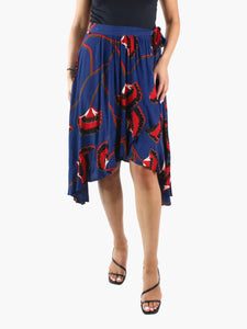 Ba&sh Blue printed wrap skirt - size Brand size 1