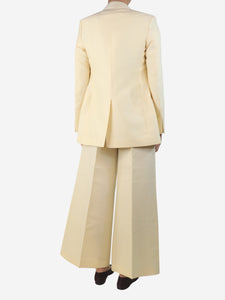 Joseph Butter yellow two-piece suit set - size UK 8