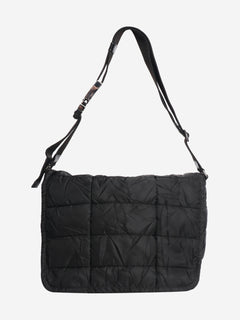 Black nylon puffer messenger bag Shoulder bags Prada 