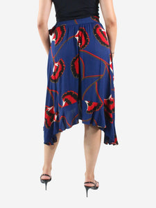 Ba&sh Blue printed wrap skirt - size Brand size 1