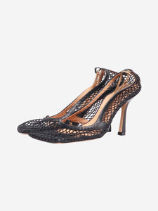 Bottega Veneta Black Stretch pump heels - size EU 36