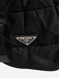 Black nylon puffer messenger bag Shoulder bags Prada 