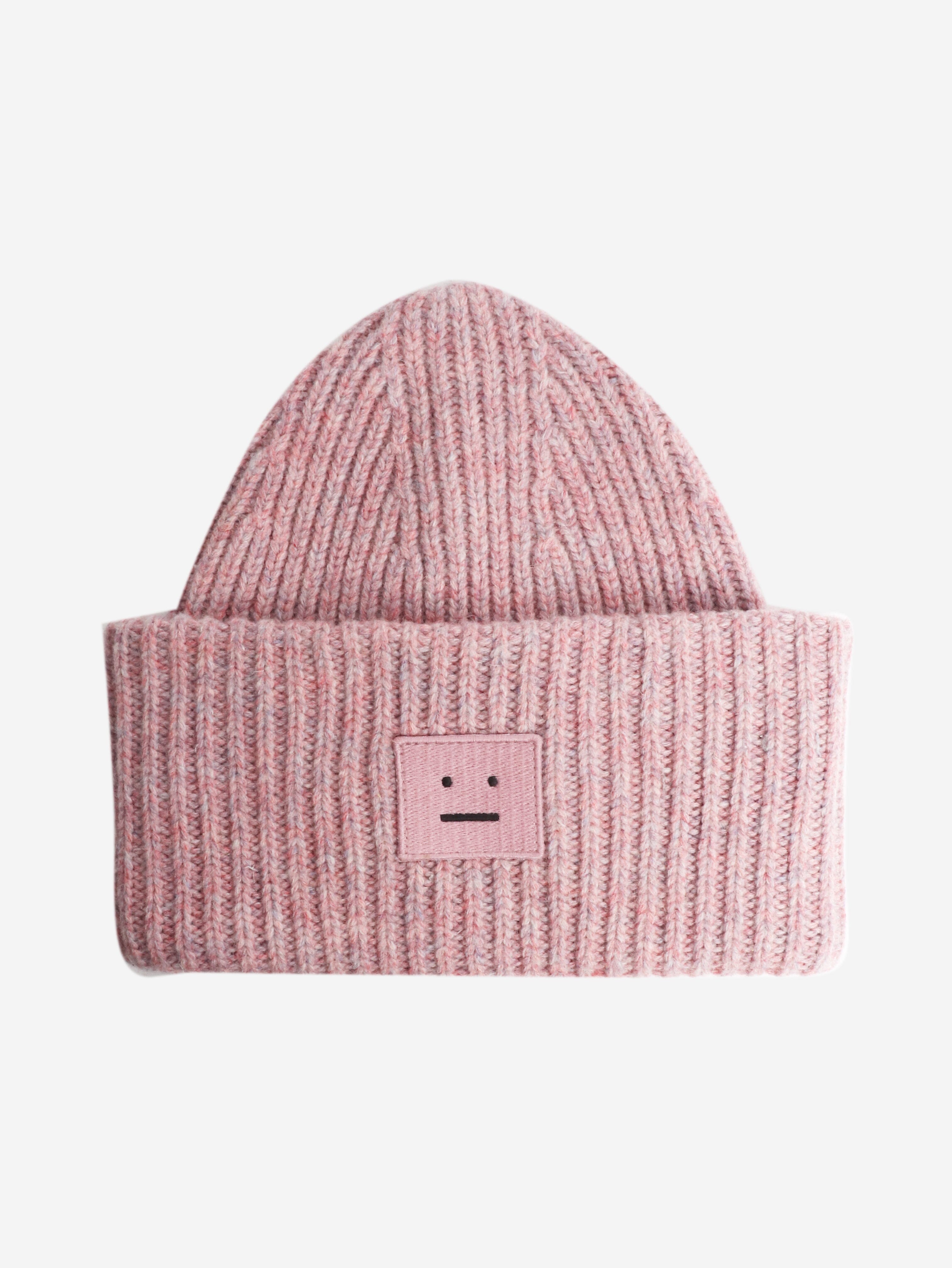 Pink ribbed small face beanie Hats Acne Studios 