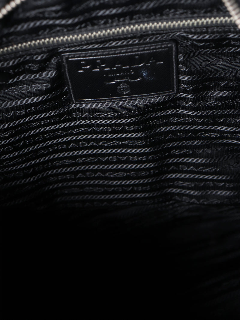 Black nylon puffer messenger bag Shoulder bags Prada 