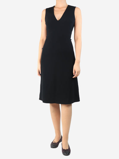 Black Viky sleeveless crepe midi dress - size UK 8 Dresses The Row 