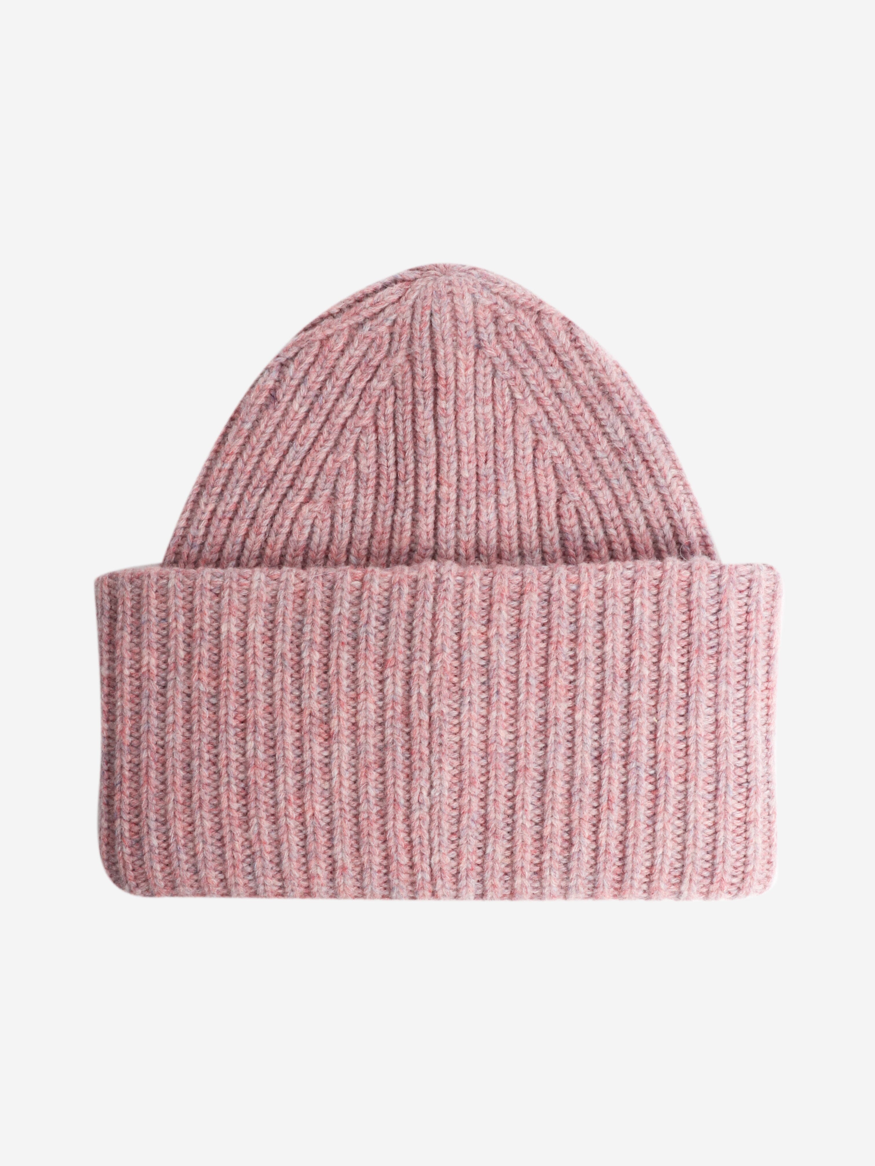 Pink ribbed small face beanie Hats Acne Studios 