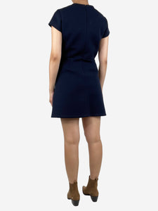 Carven Blue A-line neoprene mini dress - size M