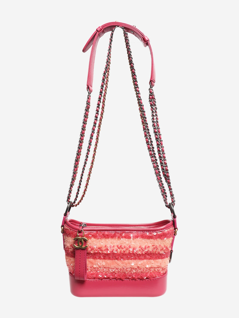 Pink 2017 small sequin Gabrielle bag