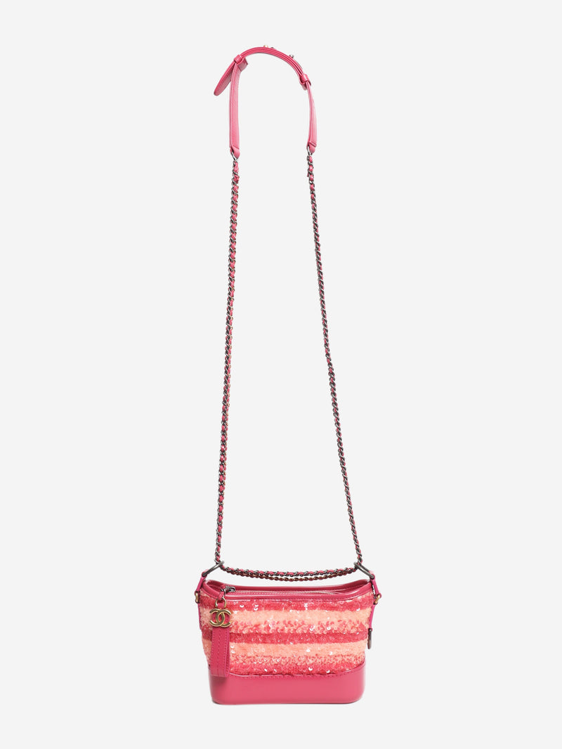 Pink 2017 small sequin Gabrielle bag