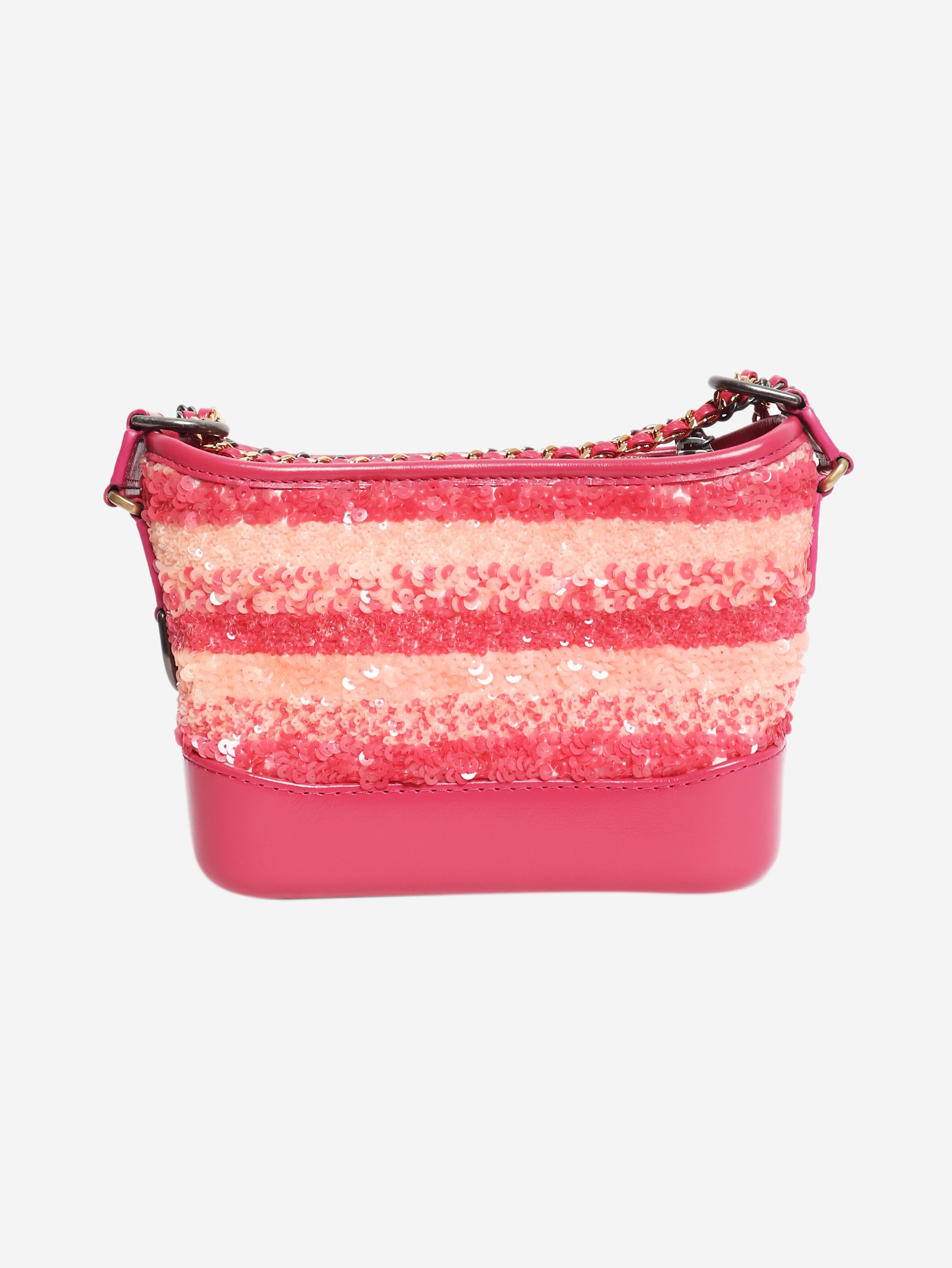 Pink 2017 small sequin Gabrielle bag