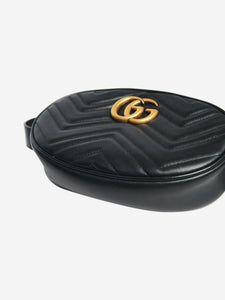 Gucci Black GG Marmont belt bag