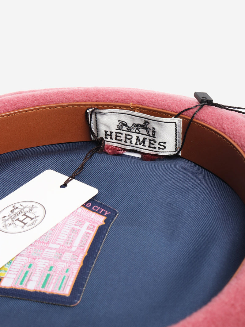 Pink wool beret Hats Hermes 