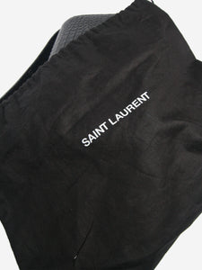 Saint Laurent Black Le 61 crocskin shoulder bag