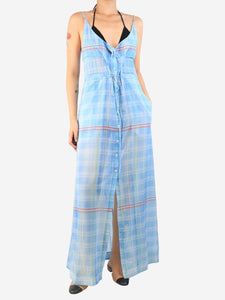 Rosie Assoulin Blue check dress - size S