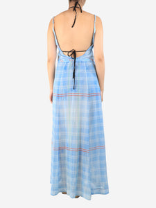 Rosie Assoulin Blue check dress - size S