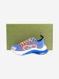Gucci Blue run knit technical sneakers - size EU 36.5