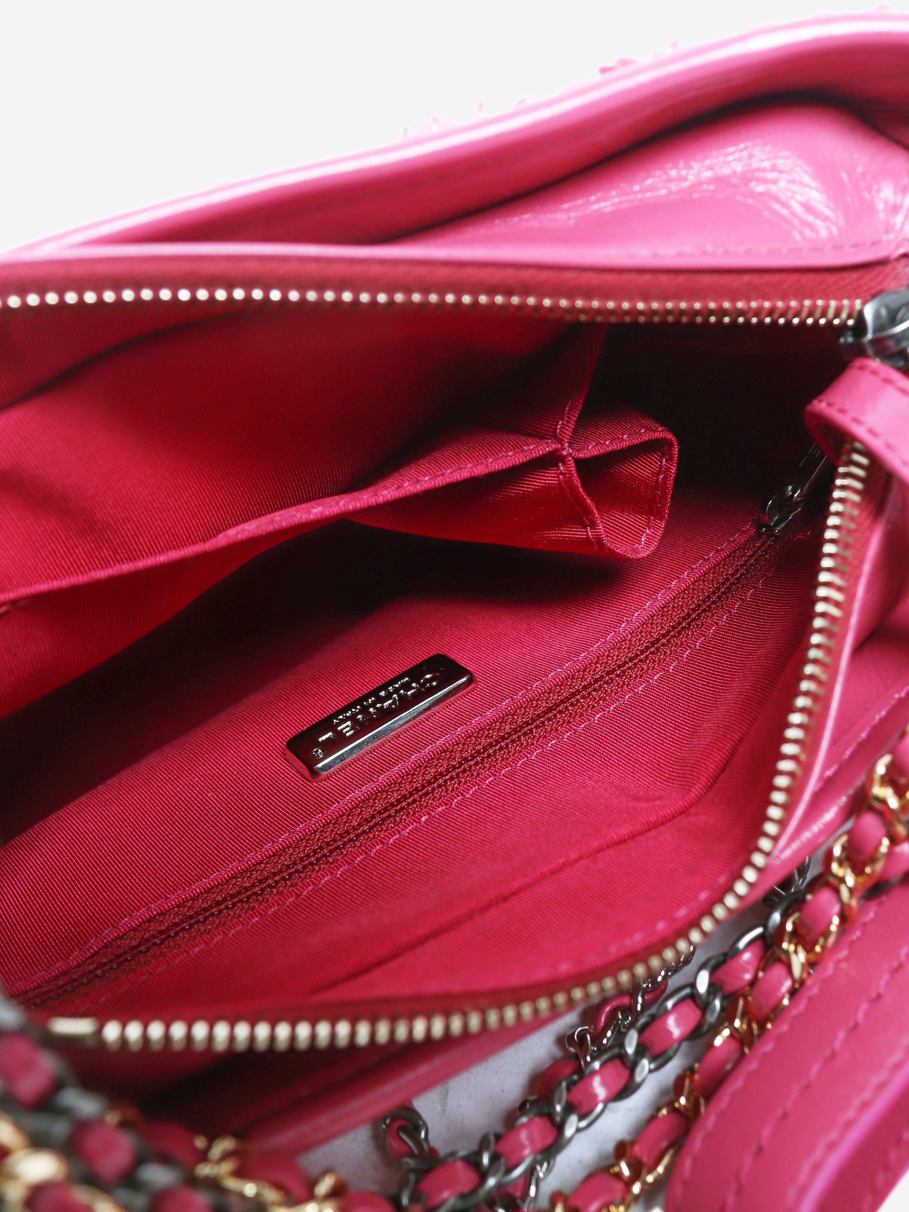 Pink 2017 small sequin Gabrielle bag