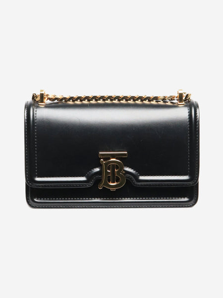 Black mini leather TB Bag product image