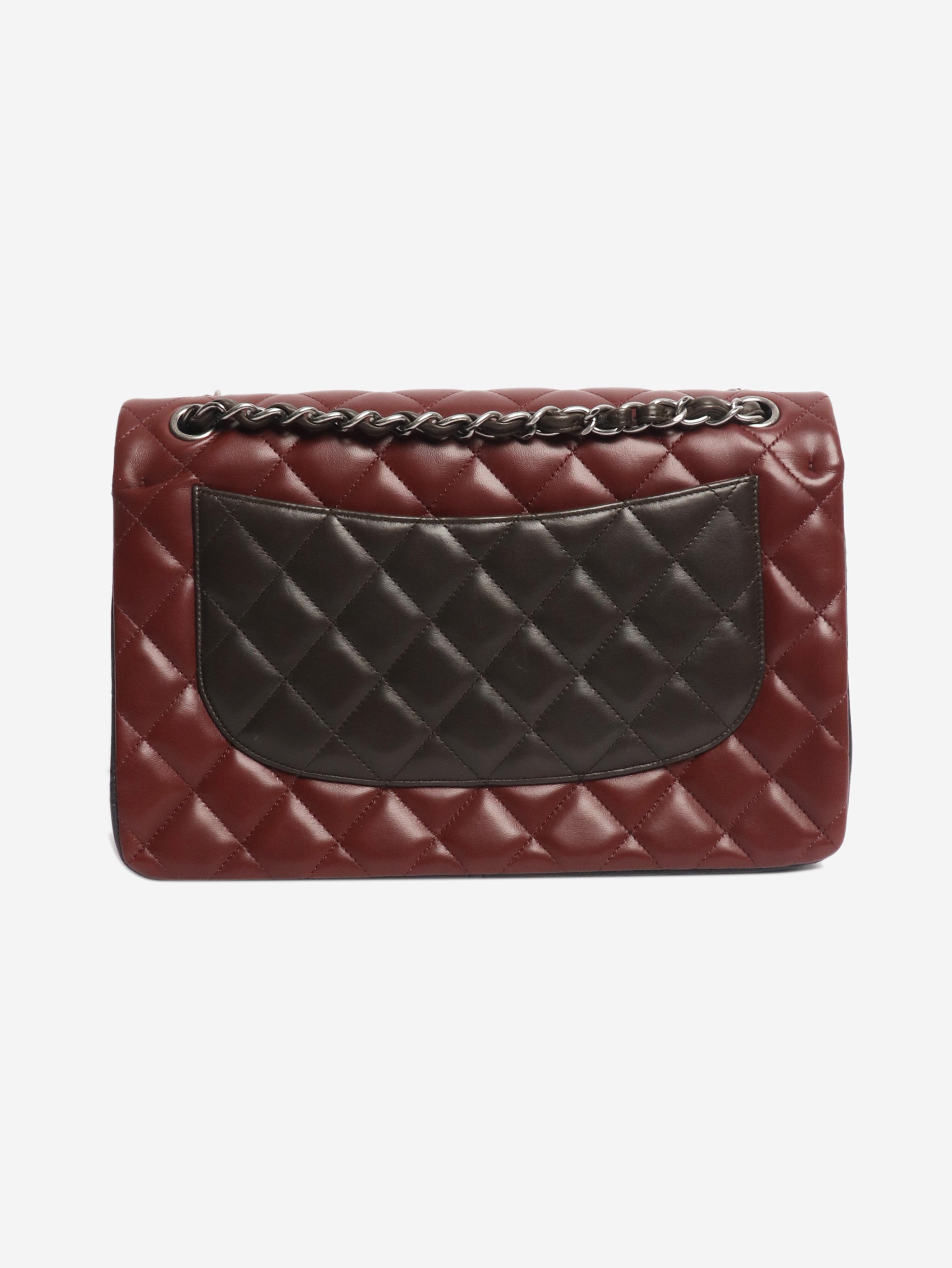 Tri-Color 2013 jumbo lambskin Classic double flap shoulder bag Shoulder bags Chanel 