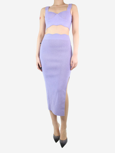 Lilac bralette and skirt set - size S Sets Galvan London 