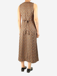 Brown silk maxi dress - size S Dresses Doen 