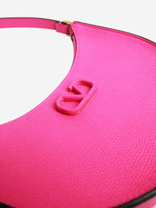 Valentino Neon pink V-Logo signature mini shoulder bag