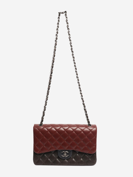 Tri-Color 2013 jumbo lambskin Classic double flap shoulder bag alternate image