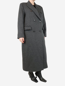 Marcela Graphite Banie wool boyfriend coat - size One Size