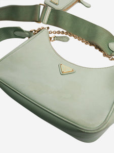 Prada Mint green Hobo Re-Edition 2005 Saffiano bag