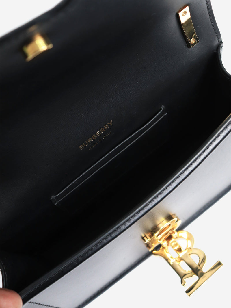 Black mini leather TB Bag Shoulder bags Burberry 