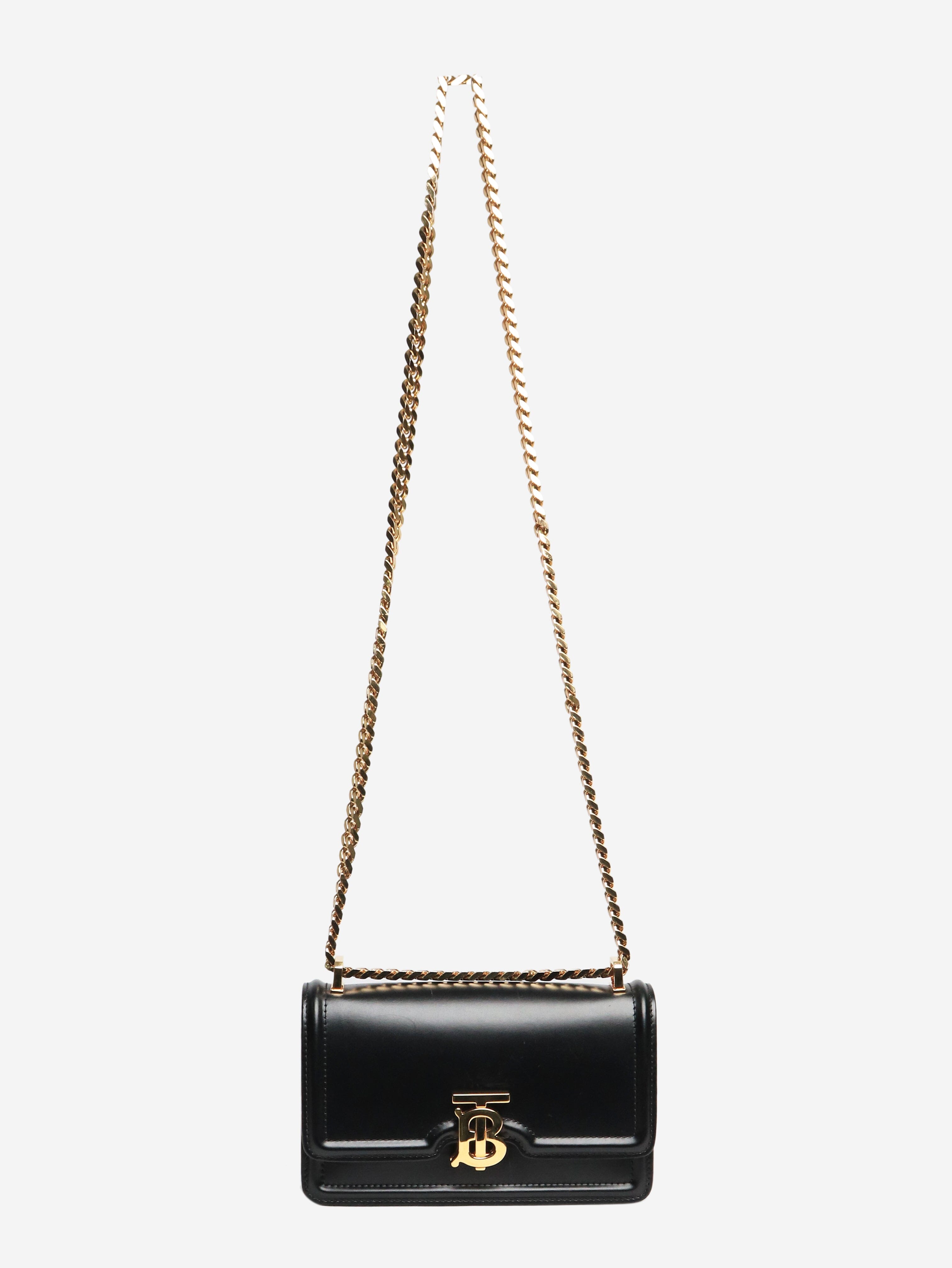 Black mini leather TB Bag Shoulder bags Burberry 