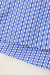 Miu Miu Blue striped poplin shirt - size UK 4