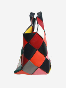 Loewe Multicolour woven leather tote bag