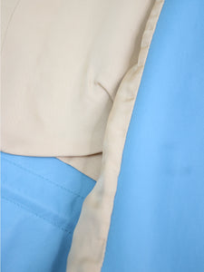 Chloe Pastel blue leather jacket - size UK 8