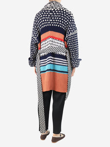 Missoni Multi chunky tie closure knot cardigan - size S
