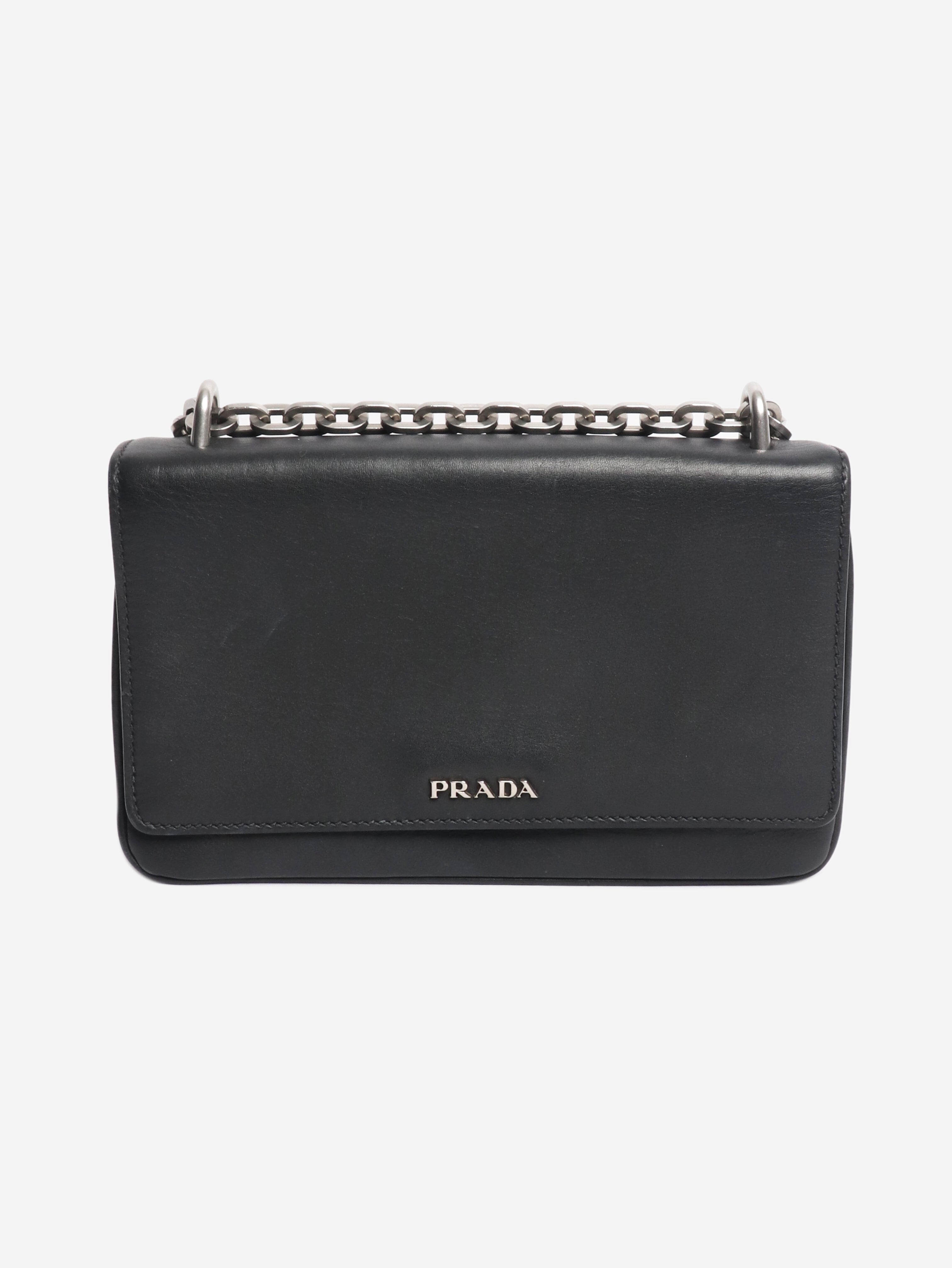 Black leather crossbody bag Cross-body bags Prada 