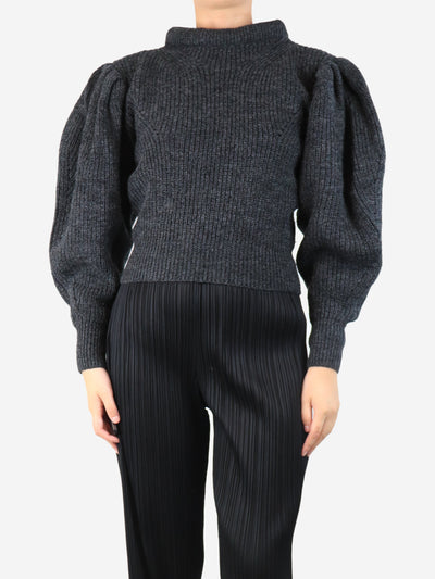 Grey cable knit jumper - size UK 10 Knitwear Isabel Marant 