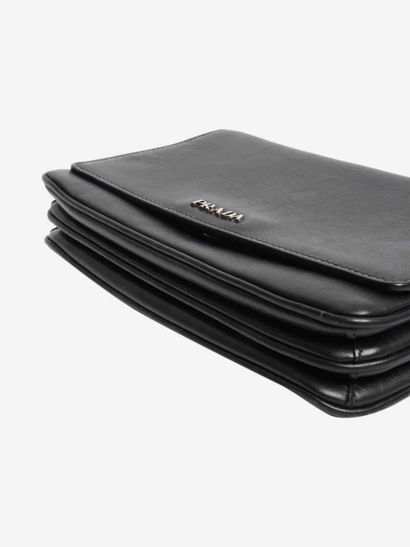 Black leather crossbody bag Cross-body bags Prada 