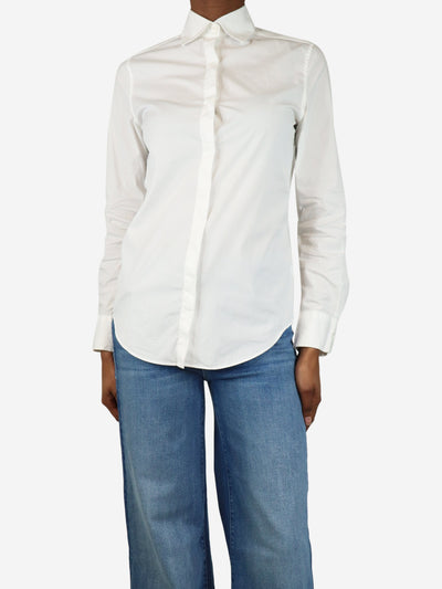 White long-sleeved shirt - size UK 8 Tops Loewe 