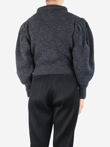 Isabel Marant Grey cable knit jumper - size UK 10