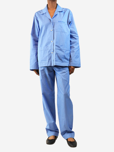 Blue shirt and trousers set - size UK 4 product image