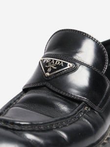 Prada Black leather loafers - size EU 38.5