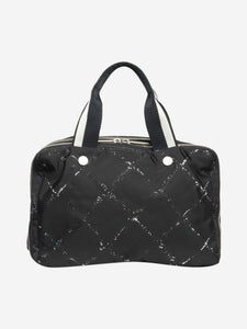 Chanel Black canvas Toiletries bag
