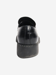 Prada Black leather loafers - size EU 38.5