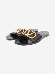 Valentino Black VLogo sandals - size EU 36