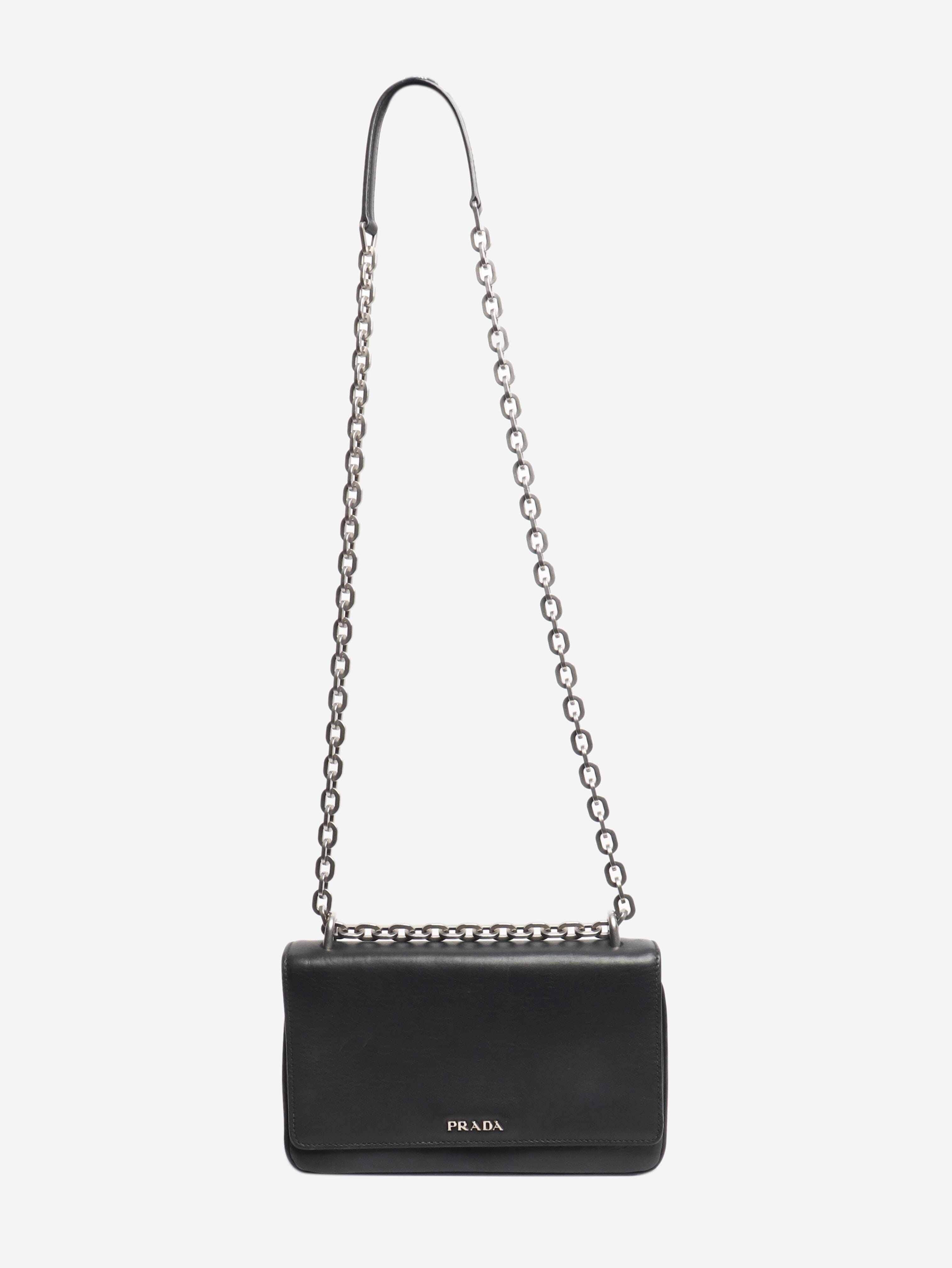 Black leather crossbody bag Cross-body bags Prada 
